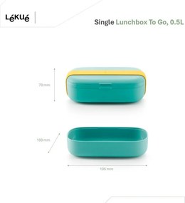 Cutie pentru prânz compartimentată To Go – Lékué
