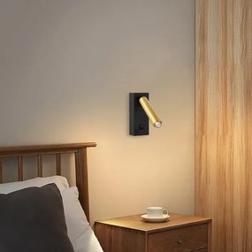 Spot LED de perete Brilagi MAYA 1xG9/7W/230V negru/auriu