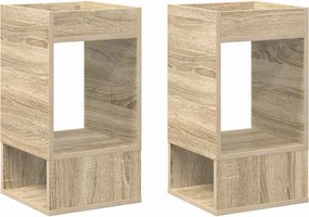 vidaXL Masă laterală 2 pcs Stejar Sonoma 30 x 30 x 56 cm Lemn compozit