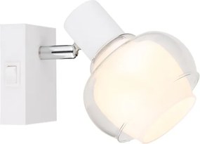 Globo 54309-1W - Aplica spot de perete TOKKI 1xE14/40W/230V albă