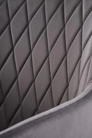 Scaun K558 velvet gri