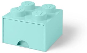 Cutie pătrată pentru depozitare LEGO®, albastru deschis