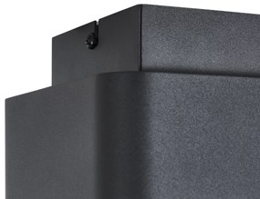 Spot rotund negru montat la suprafață, rotativ și înclinabil - Dox