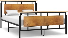 vidaXL Cadru de pat, 140x200 cm, metal