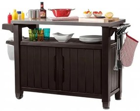 Keter Multifuncțional grătar de grădină UNITY XL270l maro, 134 x 52 x 90 cm