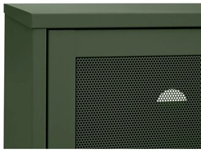 Comodă TV verde-închis din metal 160x55 cm Veep – Unique Furniture