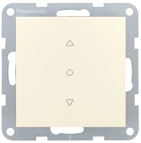 Intrerupator jaluzele 10A, IP20, Bej, Panasonic Karre Plus 55