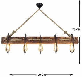Lustră pe cablu DEMIR 5xE27/40W/230V