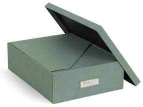 Organizatoare verzi pentru documente 5 buc. din carton Holger Canvas Paper Laminate – Bigso