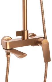 REA-P2418 - Set de duș cu baterie AVALON, cupru periat