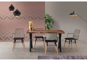 Scaune de dining negre 2 buc. din metal Trend – Kalune Design