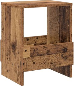 vidaXL Raft pentru reviste Lemn vechi 35 x 30 x 45 cm