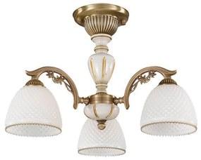 Lustra aplicata clasica din alama 3 brate design italian 8606