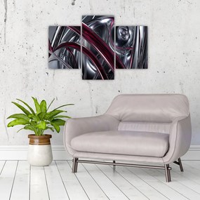 Tabloul cu abstracție gri (90x60 cm)