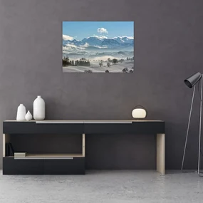 Tablou cu munții înzăpeziți (70x50 cm), în 40 de alte dimensiuni noi