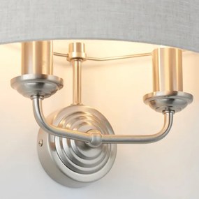 Aplică Endon 94403 HIGHCLERE 2xE14/40W/230V gri/crom mat