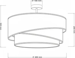 Brilagi - Plafonieră aplicată ARROW 1xE27/60W/230V Ø 45 cm bej