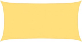 vidaXL Pânză parasolar, bej, 3 x 6 m, HDPE, 160 g/m²