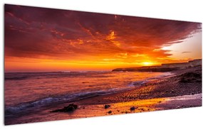 Tablou cu apus de soare la mare (120x50 cm), în 40 de alte dimensiuni noi