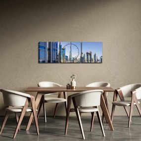 Tablou - Dimineața la Dubai (cu ceas) (90x30 cm)