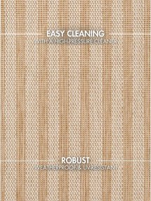 Covor pentru exterior și interior crem/în culoare naturală 120x170 cm Haringey Linley – Ted Baker