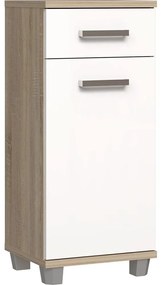 Dulap pentru baie VENOM alb/Stejar Sonoma