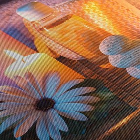 Tablou - Momentul odihnii (cu ceas) (90x30 cm)