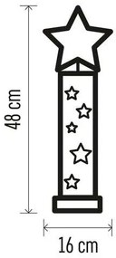 Decorațiune LED de Crăciun 5xLED/2xAA stea