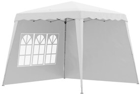 Outsunny Pavilion Pliabil UV50+ cu 2 Părți Laterale Stâlpi Oblici Geantă Transport | Aosom Romania
