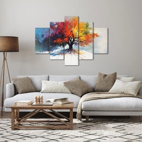 Tablou - Copac multicolor (150x105 cm)