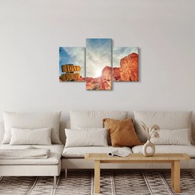 Tablou unui indicator cu inscripție (90x60 cm)