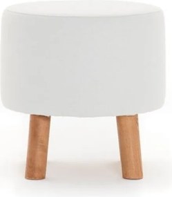 Taburet alb Silindir – Balcab Home