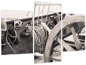 Tablou - Cârma de barcă cu vele (90x60 cm)