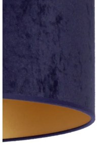 Lustră pe cablu Duolla ROLLER 1xE27/15W/230V d. 40 cm albastru/auriu