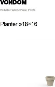 Ghiveci plante design decorativ modern interior / exterior PLANTER mini 18x16cm