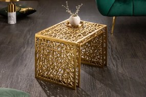 Set de 2 masute de cafea Abstract auriu