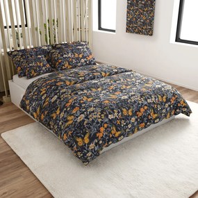 Lenjerie de pat din microfibra BUTTERFLY GARDEN albastru-gri Dimensiune lenjerie de pat: 70 x 90 cm | 140 x 200 cm