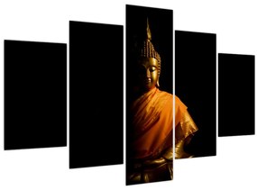 Tablou - Statuia lui Buddha de aur (150x105 cm)