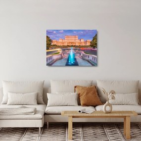 Tablou pe sticlă - București, România (70x50 cm)