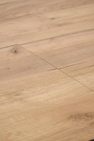 Masa extensibila Gulian stejar/negru L140-180 x l80 x H76