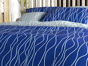 Lenjerie de pat din microfibra LIORA albastru Dimensiune lenjerie de pat: 2 buc 70 x 90 cm | 200 x 220 cm