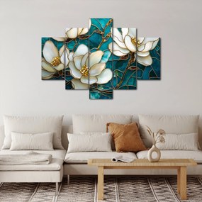 Tablou - Vitraliu cu magnolie (150x105 cm)