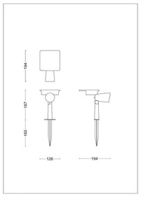 Philips ASHLYN LED 1,4W 3,7V 2700K IP44 lampă solară spot