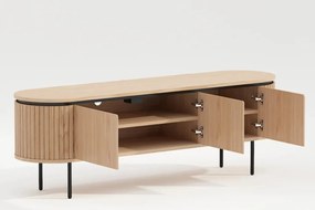 Comoda TV cu furnir de stejar ATELIER 160cm