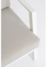 Set mobilier de grădină alb din aluminiu pentru 4 persoane Harley – Bizzotto