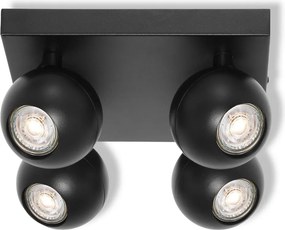 Osram - Spot SPHERAL 4xGU10/6W/230V negru