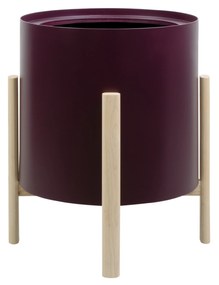 Ghiveci rotund cu auto-irigare ASHI, diferite variante - Hobby Flower Culoare: bordo, Dimensiuni: Ø 48 x 58