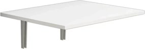 Masa PC rabatabila cu montaj pe perete, Praga Homs, alb, 50 x 24.5 x 1.8 cm, PAL