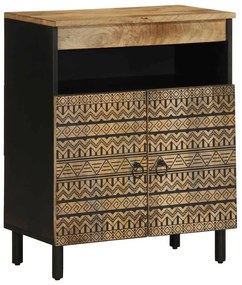 vidaXL Dulap, 60x33,5x75 cm, lemn masiv de mango brut