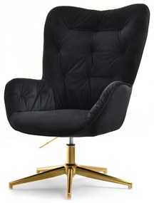 Fotoliu Meryl (negru + auriu). Promo -22%. 1110288